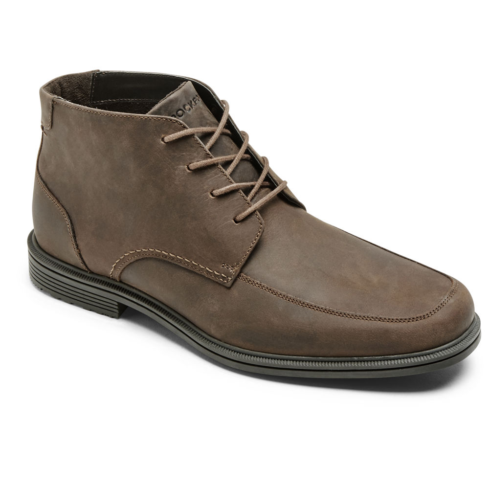 Rockport Mens Boots Brown - Taylor Waterproof Chukka - UK 458-WJEFHM